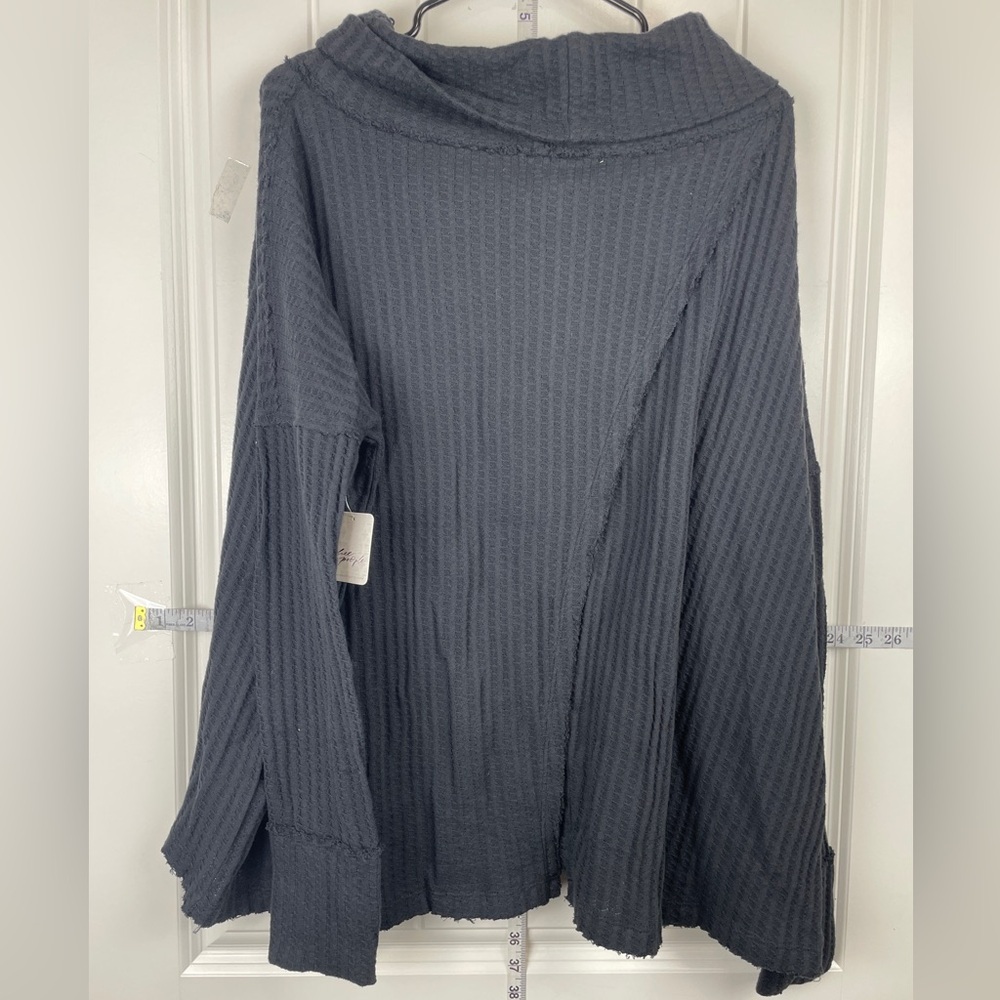 Free People Black Cowl Neck Sweater - Picture 7 of 10